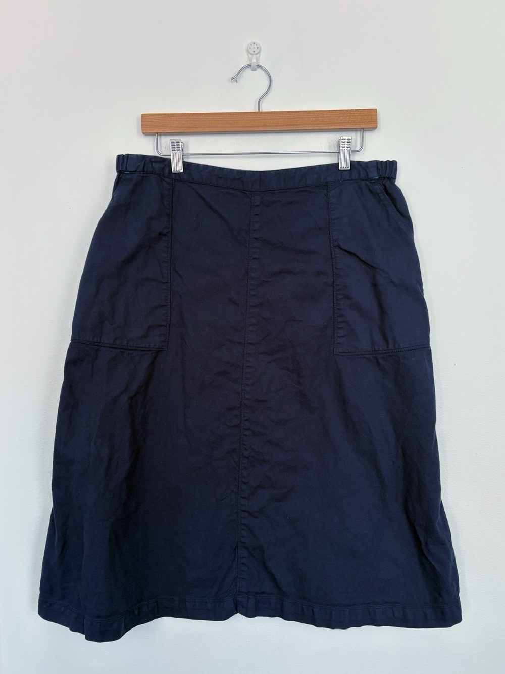 Gudrun Sjoden || Utility Pocket Skirt Cotton Navy Blue Large